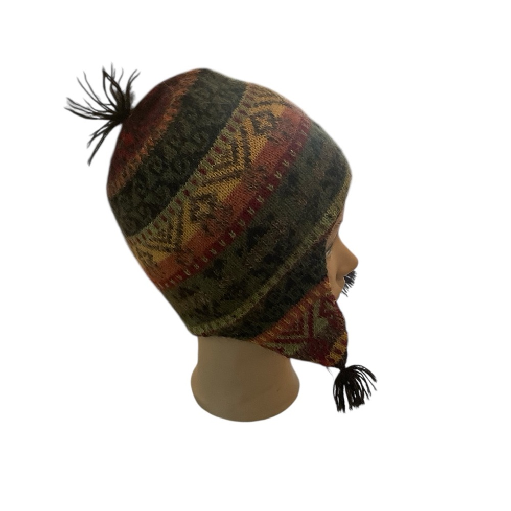 Turtle fur 100% alpaca Bolivian hat - Picture 2 of 6